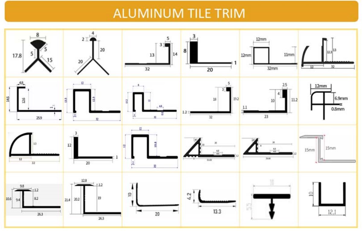 wholesale aluminium trim