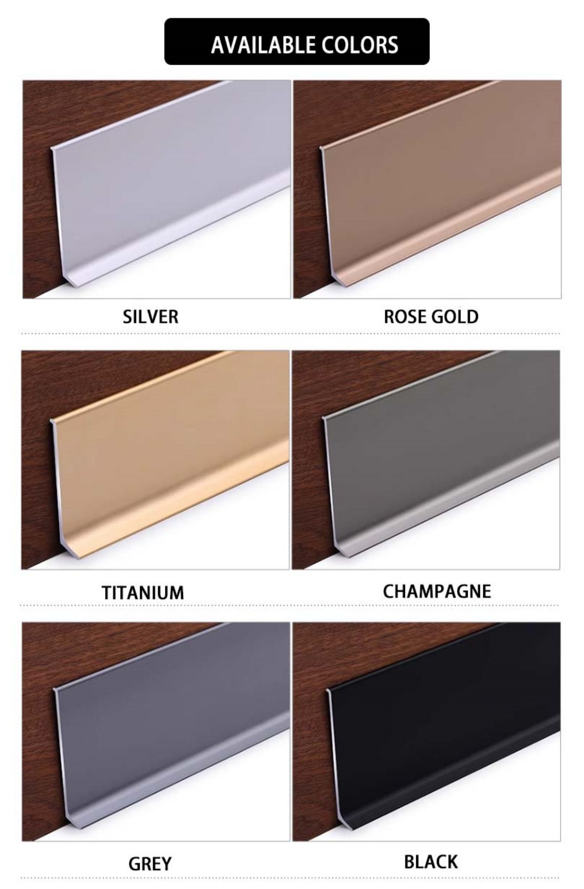 China aluminium skirting board