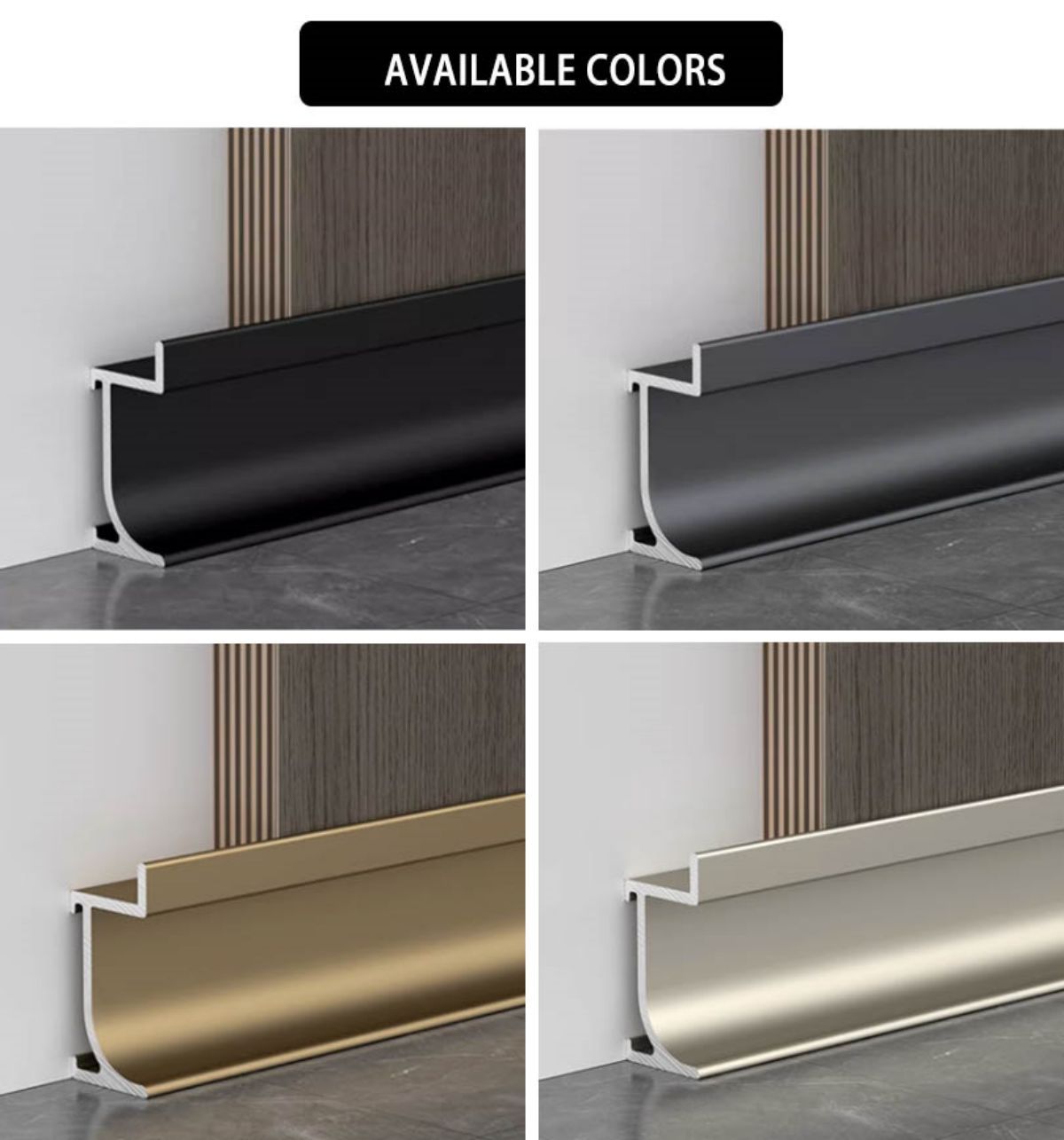 umenzi we-aluminium baseboard